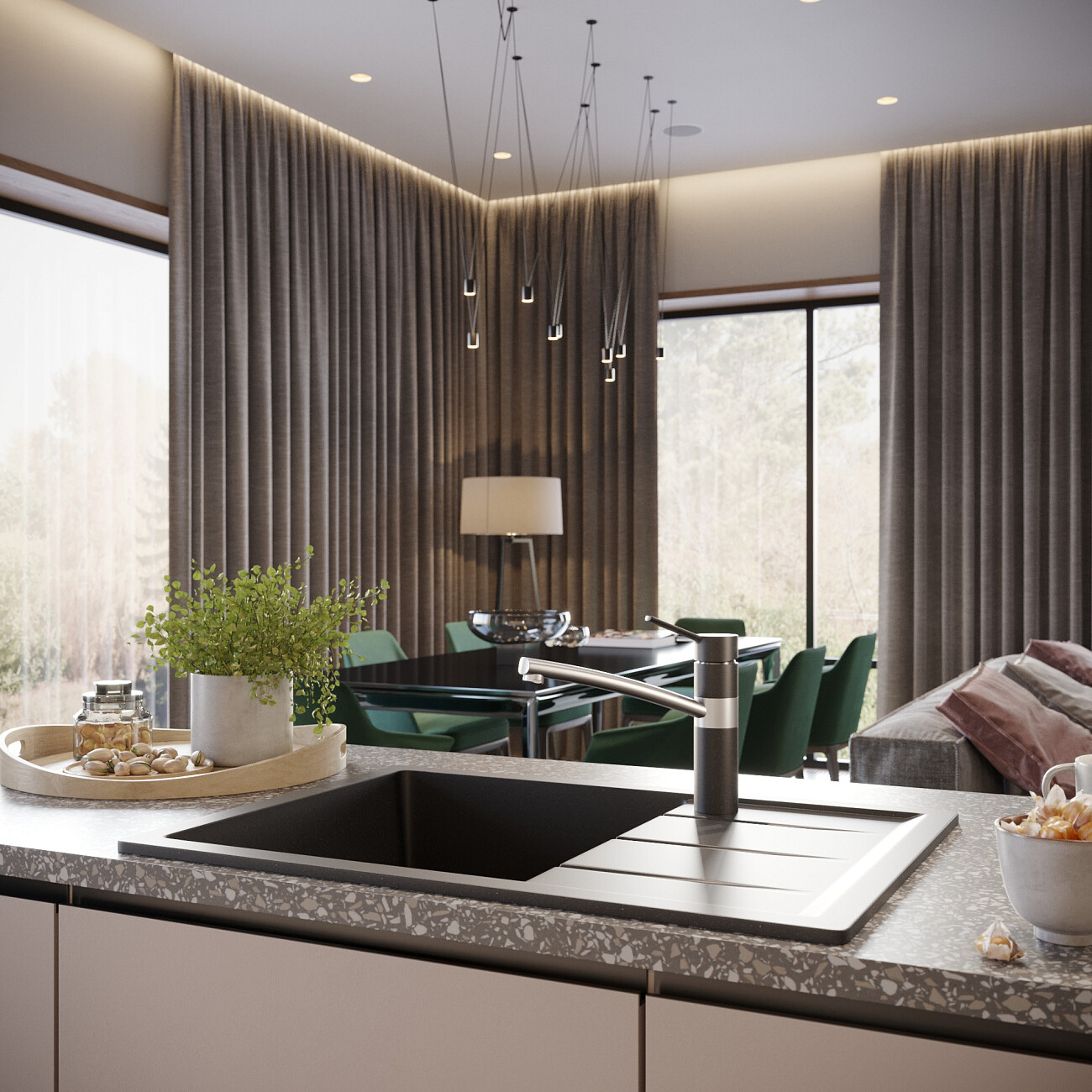 Смеситель для кухни однорычажный морион Domaci "Солерно" DC-3011 - изображение 2