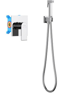 Гигиенический душ встраиваемый со смесителем хром Aquatek &quot;Лира&quot; AQ1419CR