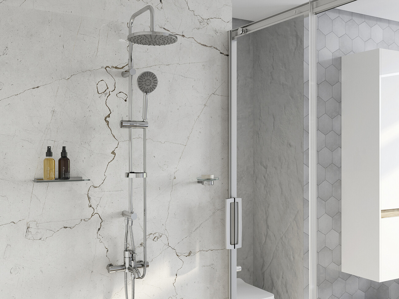 Душевой комплект хром Stworki "Стокгольм" HFSG97000, HFSG10000, HFSG02100, HFSG02100 - изображение 6