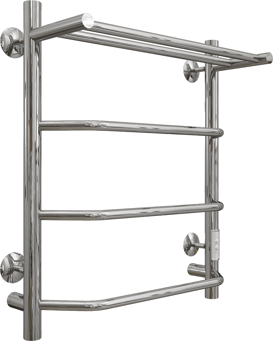 Полотенцесушитель электрический 60х50 см хром Ewrika "Сафо БРР" - изображение 6