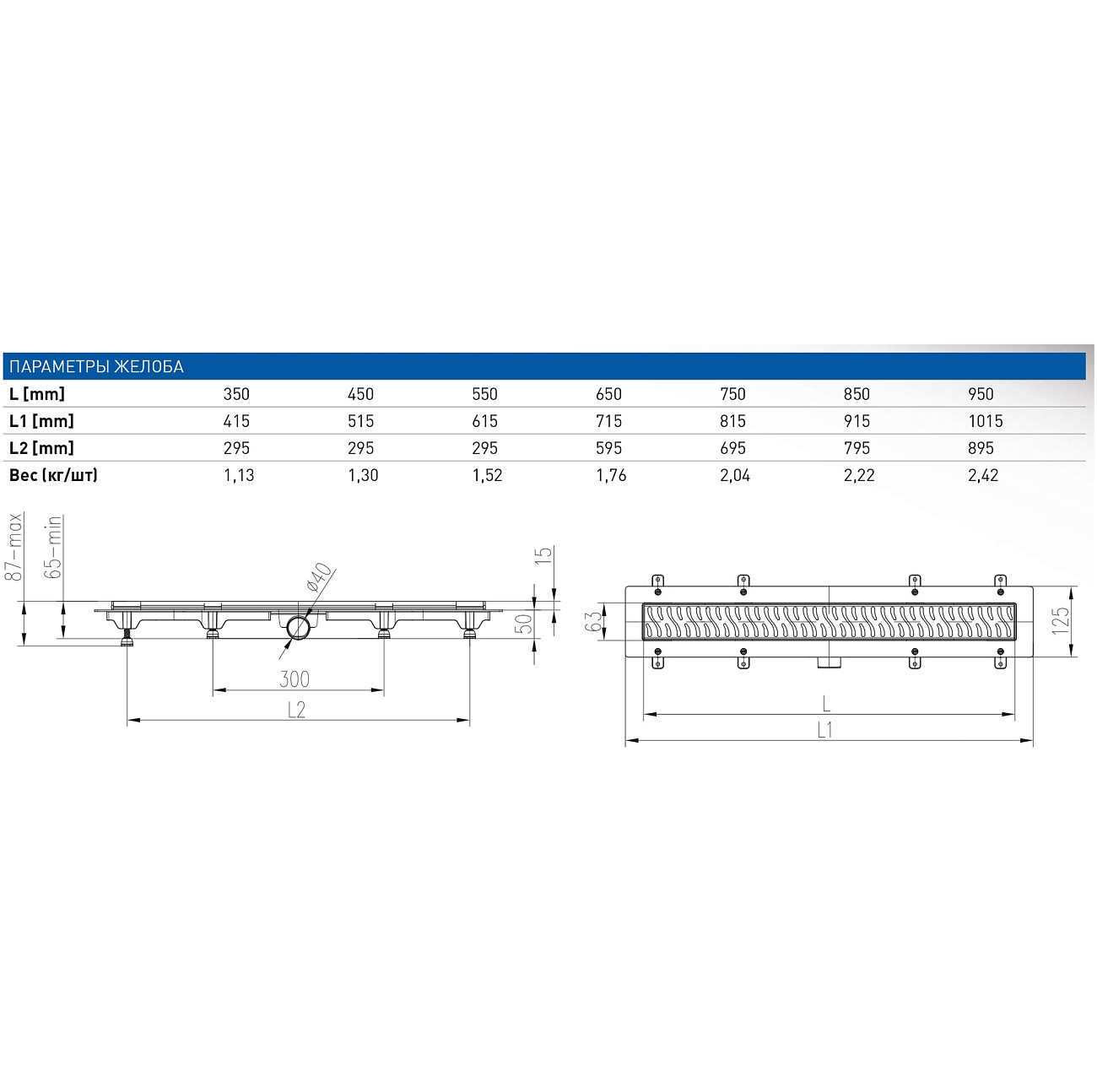 Душевой лоток с решеткой 85 см хром Creto Walkway CRE-850 WN - изображение 2