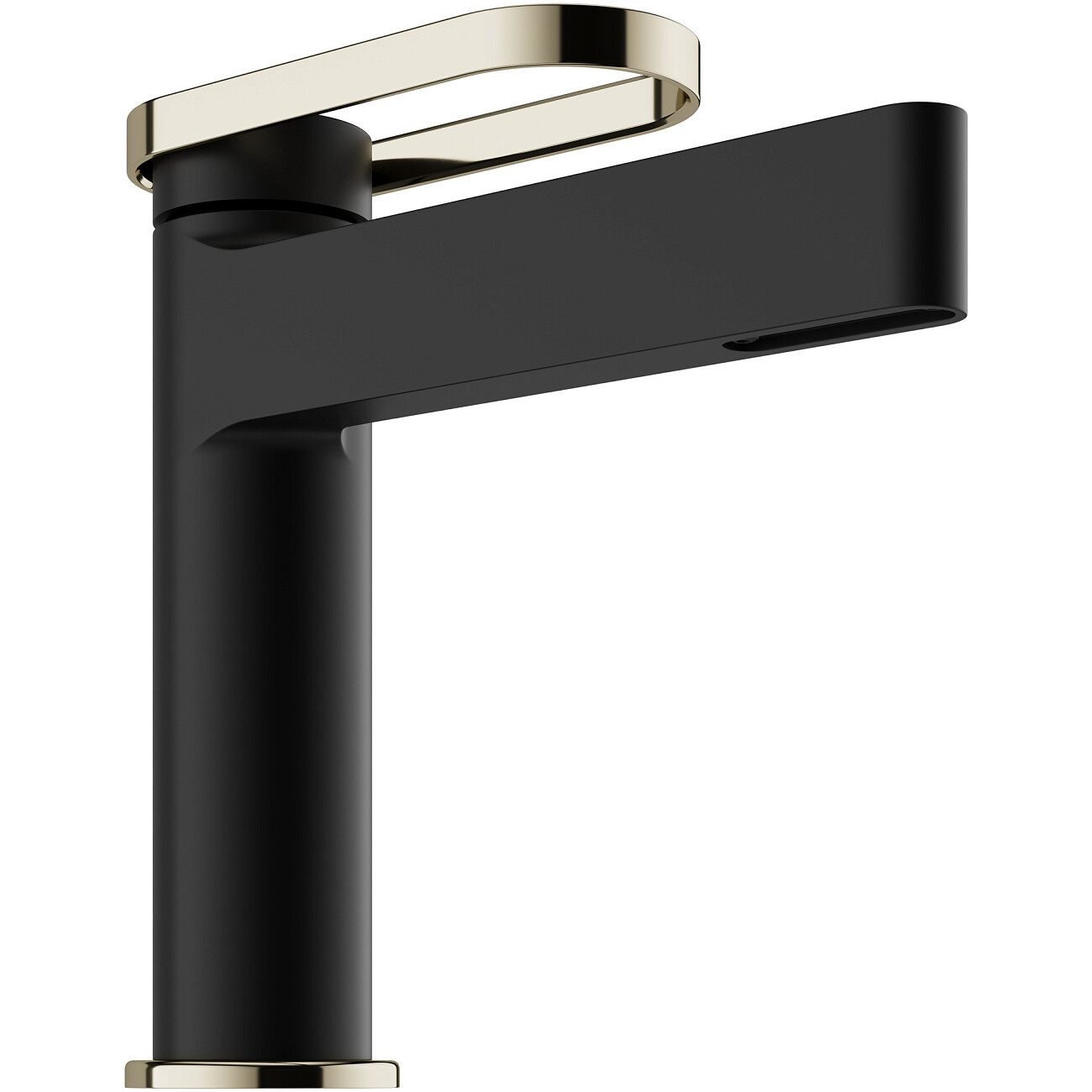 Смеситель для раковины однорычажный черный, золотой Stworki "Малунг" S11010BG - изображение 8