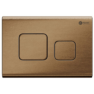 Клавиша смыва для инсталляции пластиковая бронза брашированная Point &quot;Афина&quot; PN44041BB