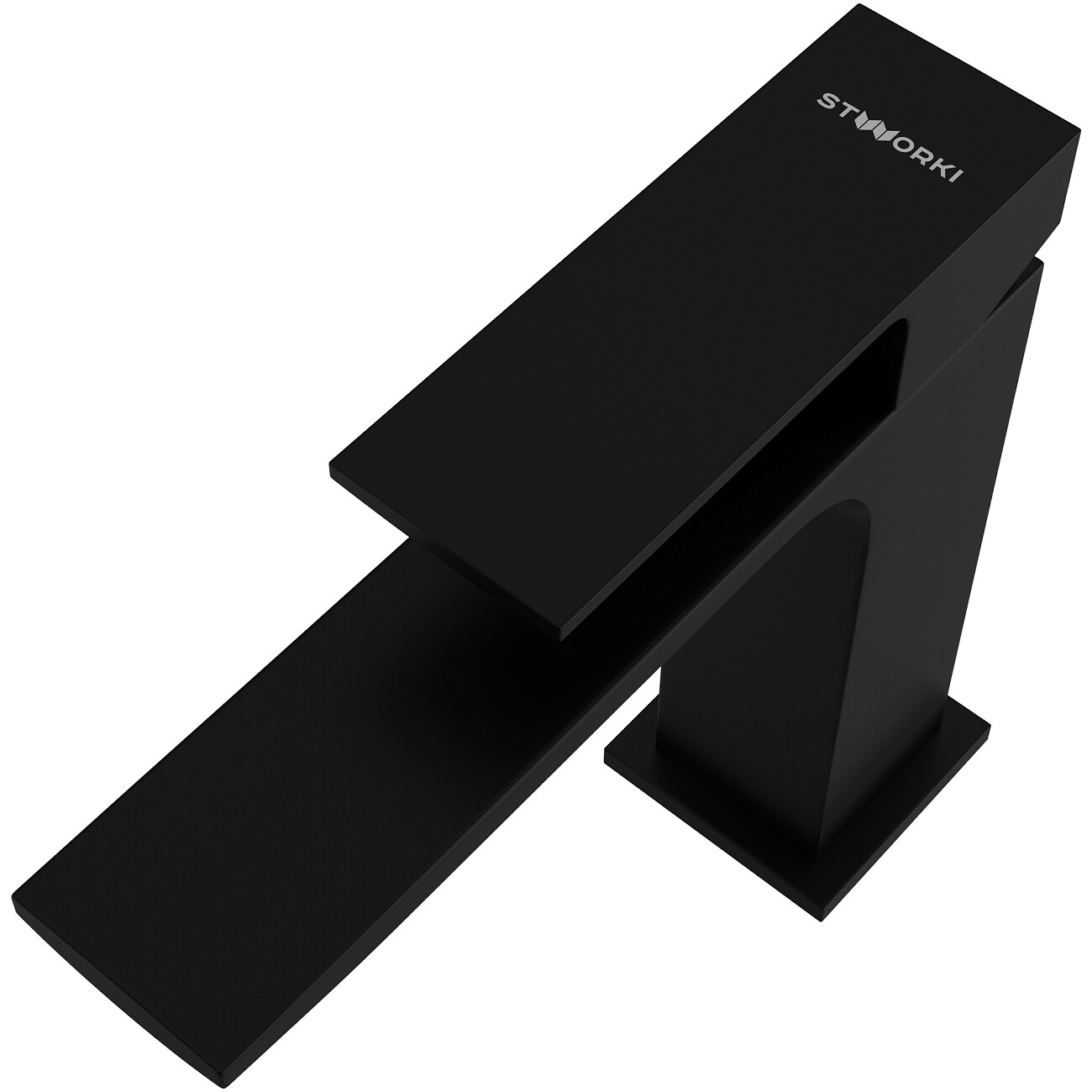 Смеситель для раковины однорычажный черный Stworki "Карлстад" S35010BK - изображение 10