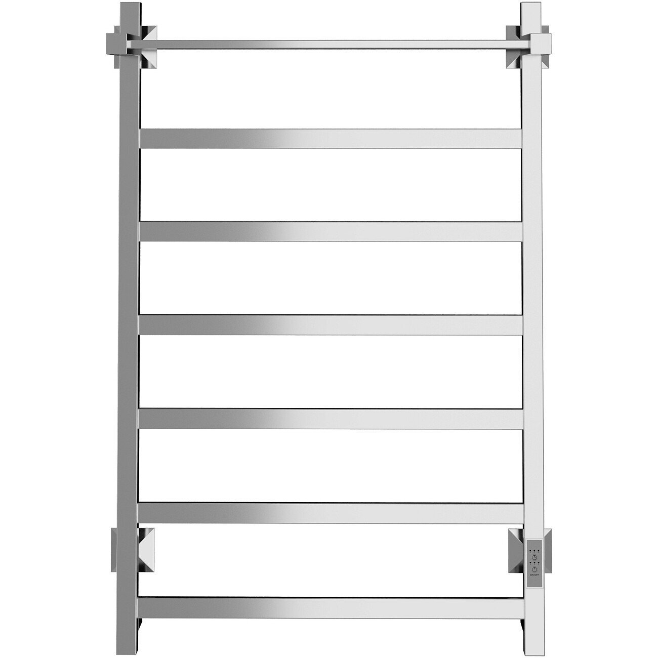 Полотенцесушитель электрический 80х50 см с полкой хром Ewrika "Пенелопа КВ7" - изображение 6