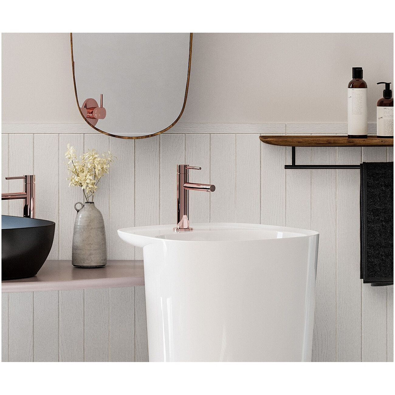 Смеситель для раковины однорычажный медный Vitra Origin A4255626 - изображение 2