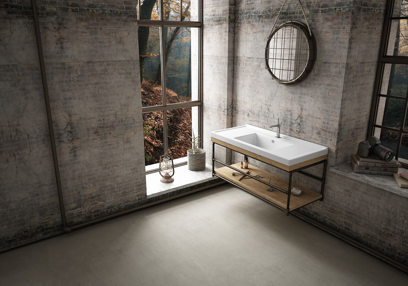 Раковина накладная керамическая прямоугольная 48,5х99 см белая Stworki 8100-KL - изображение 3