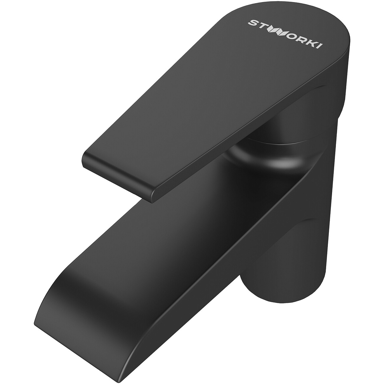 Смеситель для раковины однорычажный черный Stworki "Эстфолл" S44010BK - изображение 8