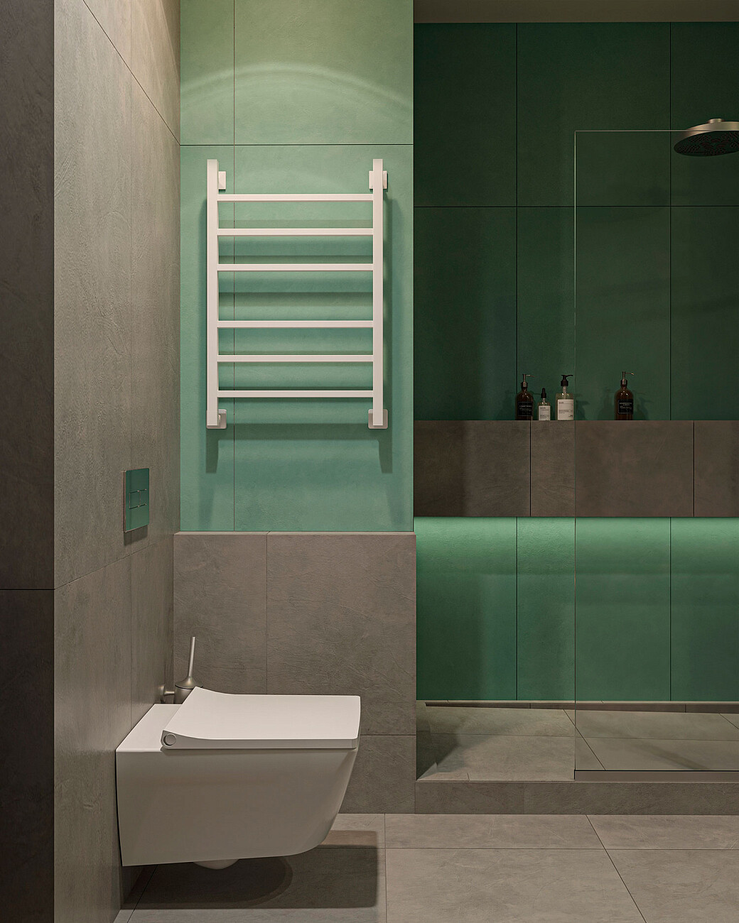 Полотенцесушитель водяной 80х50 см белый Ewrika "Деметра" LP 4656759171360 - изображение 2