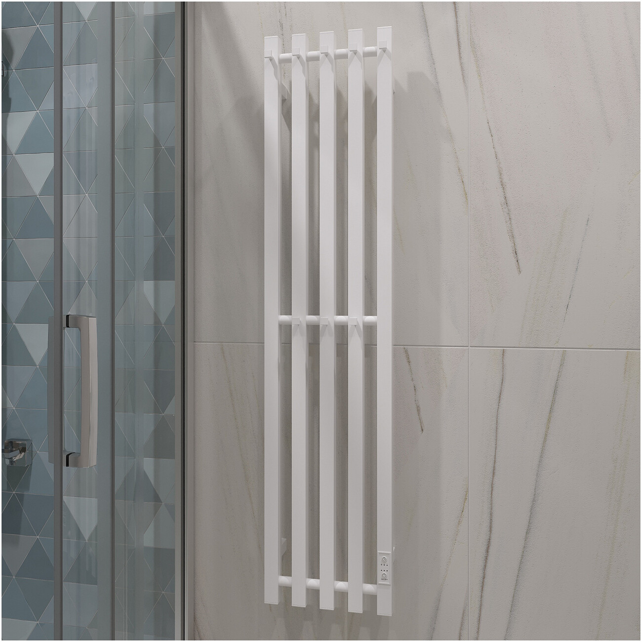 Полотенцесушитель электрический 120 см белый Ewrika "Пенелопа" P5 4657812418767 - изображение 7