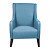 Кресло с мягкими подлокотниками голубое Jane Austen