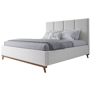 Кровать двуспальная 180х200 белая Carter Snowfall