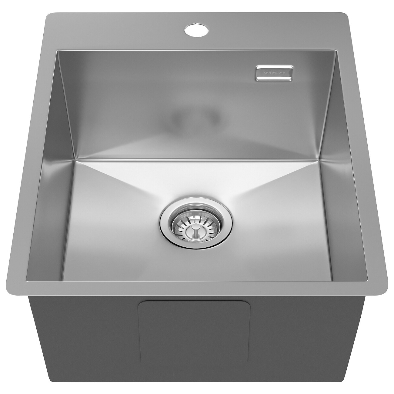 Кухонная мойка из нержавеющей стали 50х40 см полированная сталь Reflexion Iseo RX2240SS - изображение 3