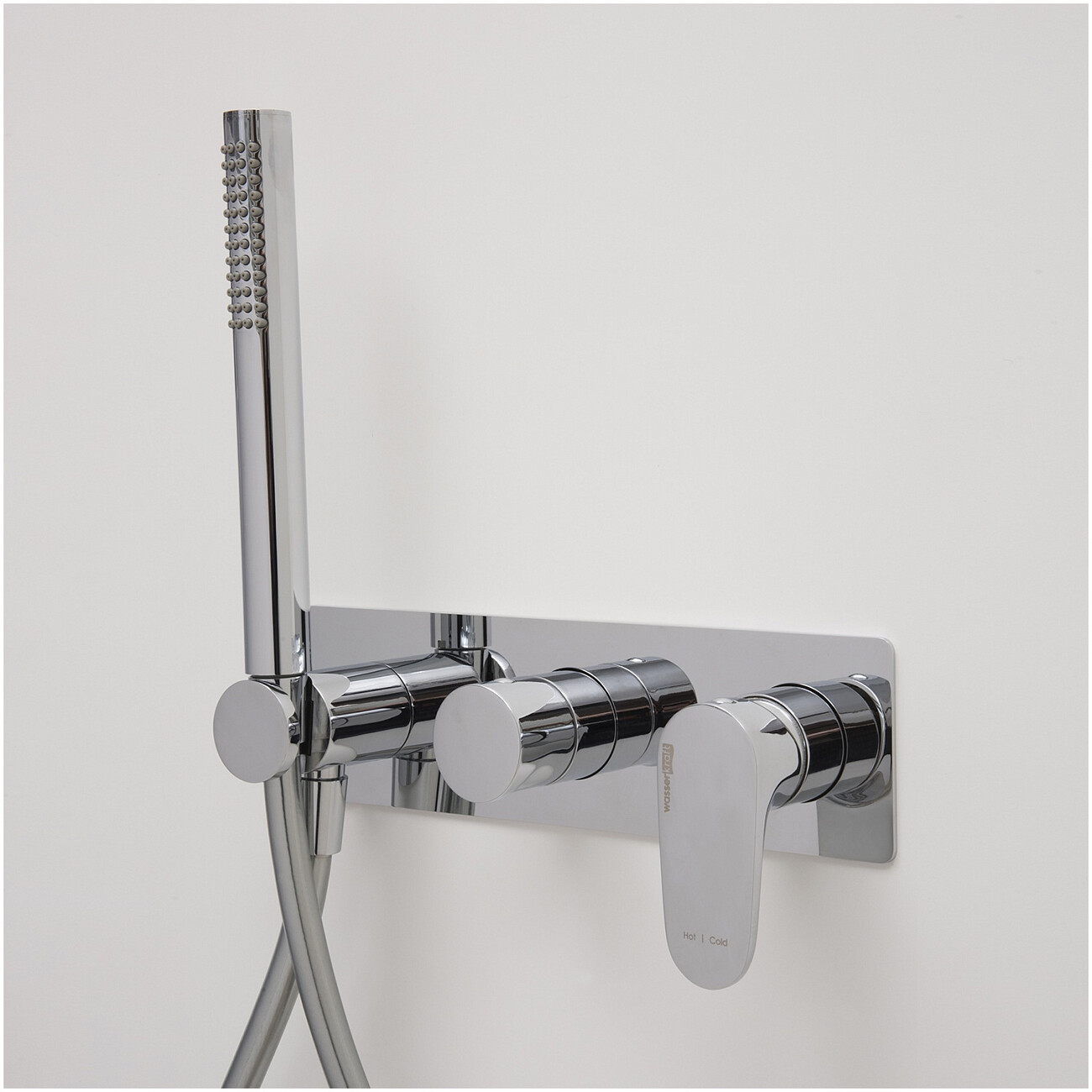 Душевой гарнитур со смесителем из латуни хром Wasserkraft 5877 - изображение 2