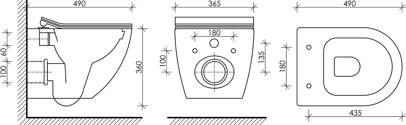 Унитаз белый Ceramicanova Metropol CN4002 с инсталляцией Stworki 510162 с кнопкой хром 230822 - изображение 4