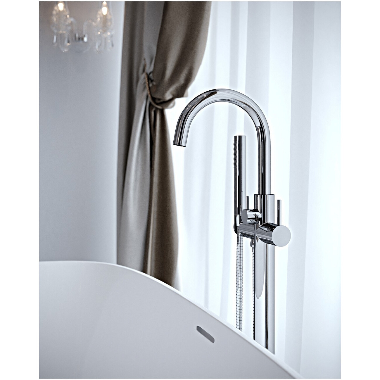 Смеситель напольный для ванны с душем хром Timo Saona 2310-00Y-CR - изображение 2