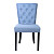 Стул обеденный со стяжкой голубой лен Grace