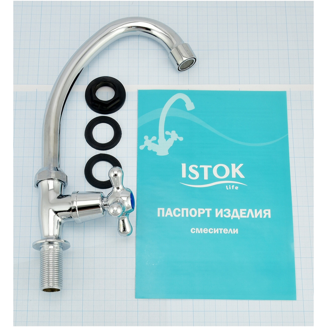 Смеситель для кухни вентильный хром Istok life Standard 0402.973 - изображение 8