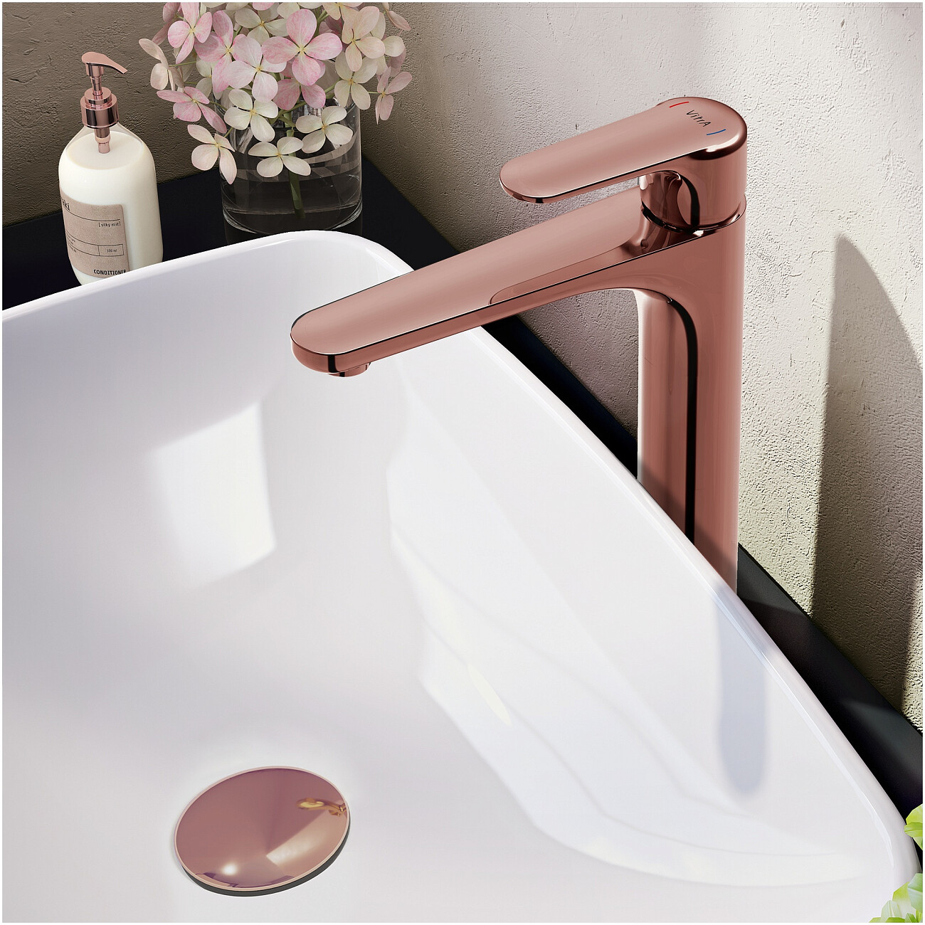 Смеситель для раковины однорычажный медный Vitra Root Round A4270726EXP - изображение 2