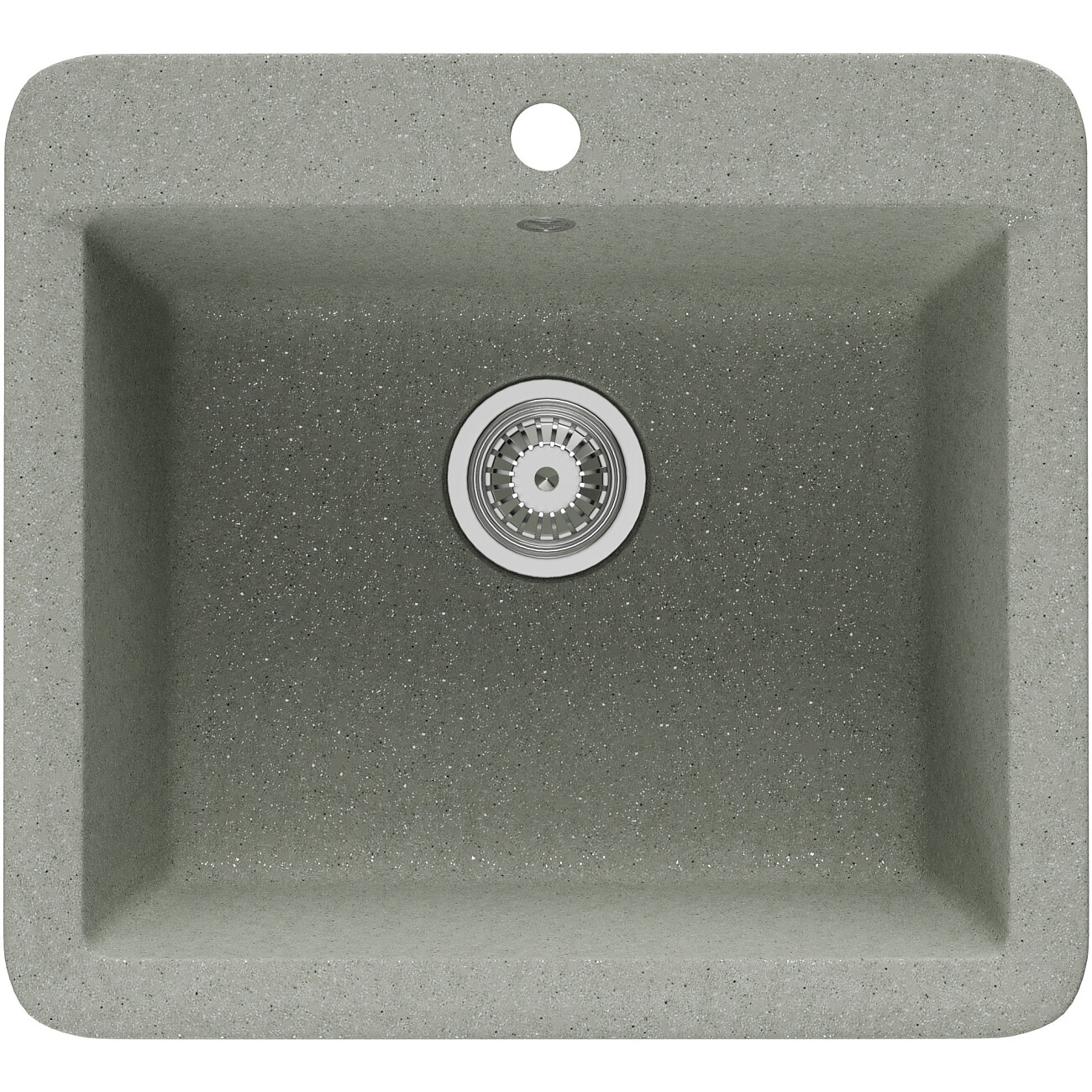 Мойка кухонная серая Domaci "Парма" со смесителем хром "Ливорно" WFD05002K, V-251 - изображение 4