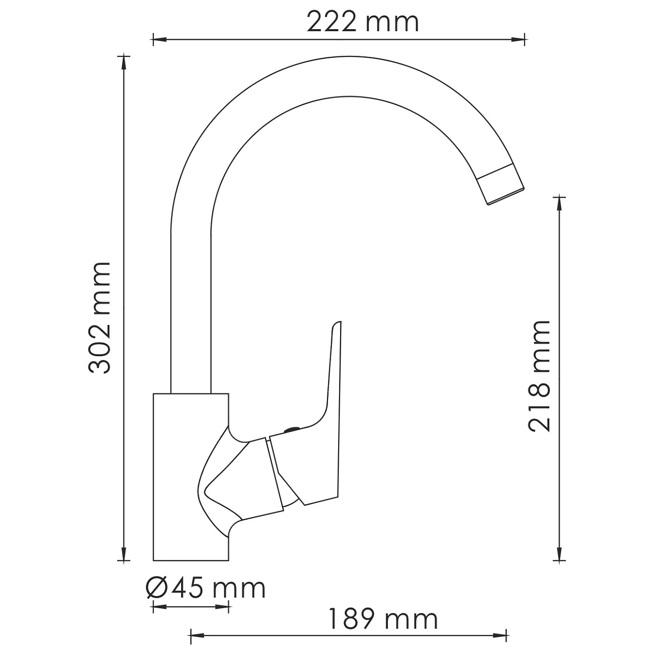 Смеситель для кухни из латуни хром Wasserkraft 4507 - изображение 10