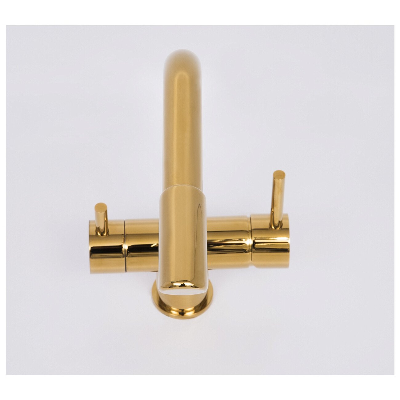 Смеситель для кухни под фильтр из латуни золотой Wasserkraft A8377 - изображение 7