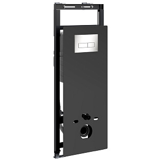 Инсталляция для унитаза с кнопкой смыва никель Wasserkraft Salm 27TLT.010.ME.BL.BN03