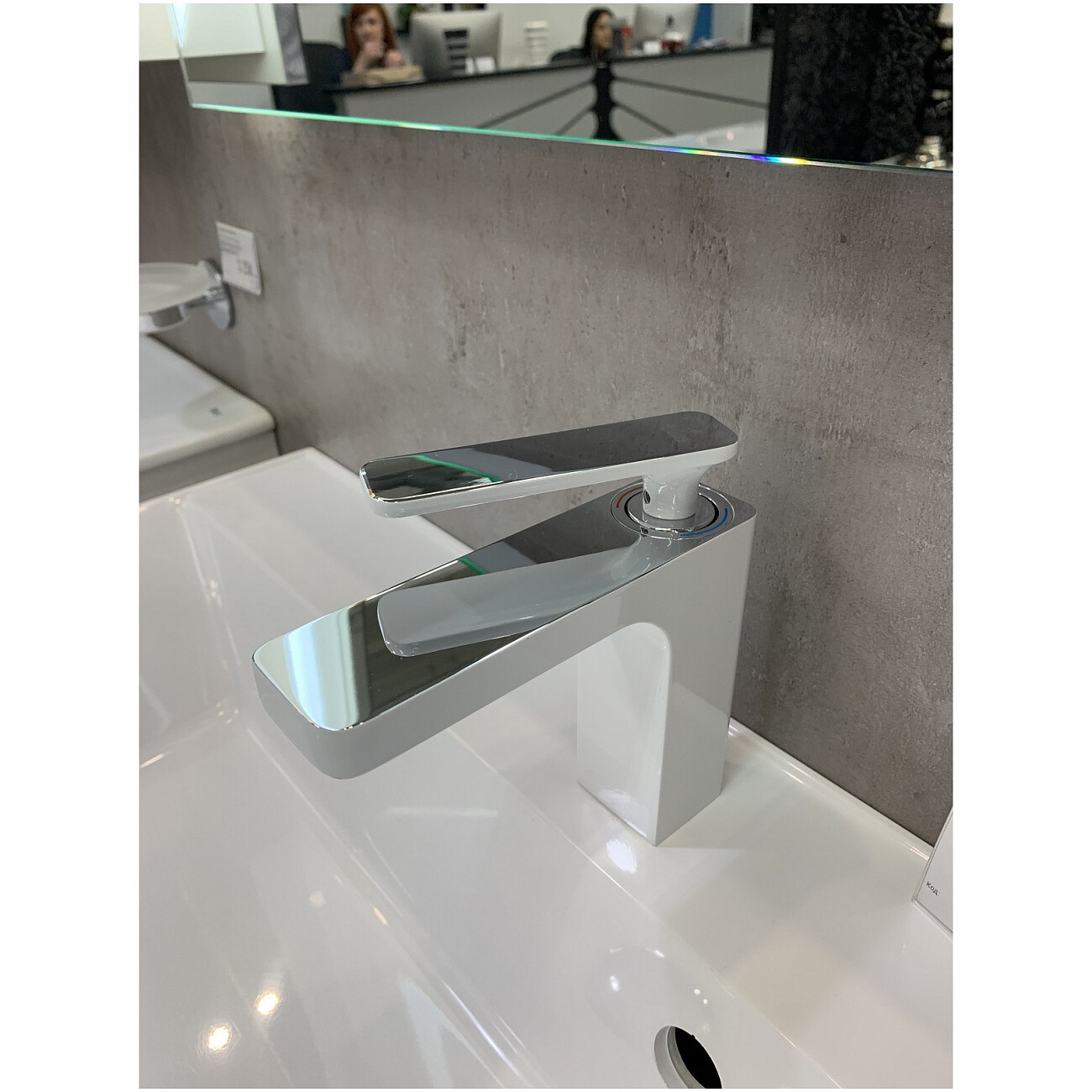 Смеситель для раковины белый, хром Timo Torne 4361-00-16F - изображение 4