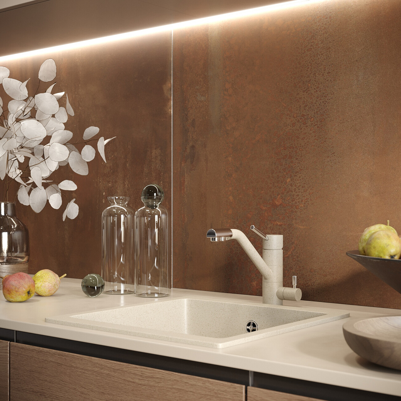 Смеситель для кухни однорычажный с изливом для фильтрованной воды берилл Domaci "Солерно" DC-3008 - изображение 4