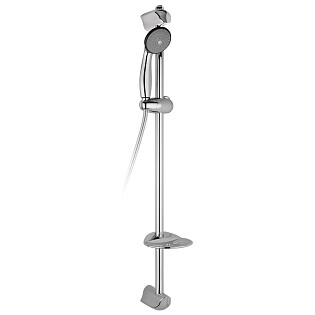 Душевая стойка с держателем и мыльницей хром Timo SR-7017 chrome