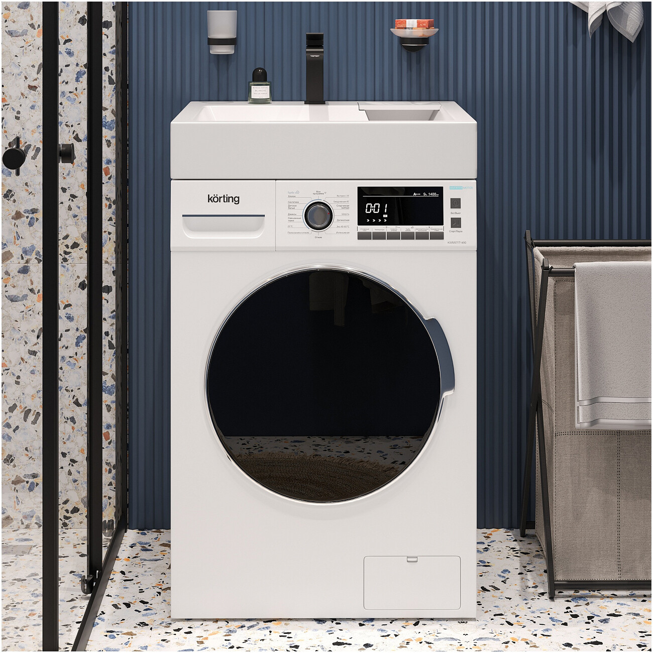 Раковина на стиральную машину 60х55 см белая Diwo "Углич" RnDUE-60 - изображение 6