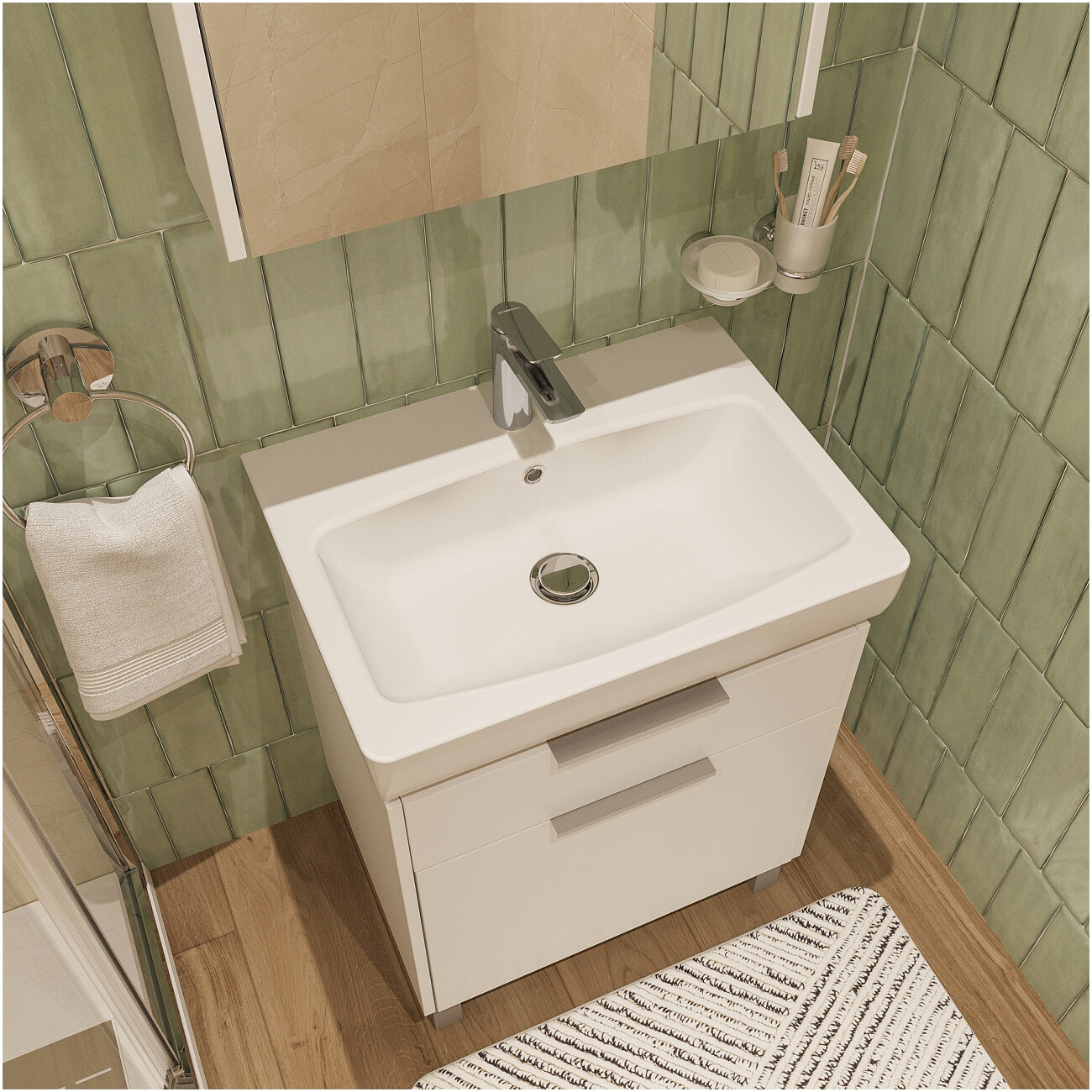 Смеситель для раковины однорычажный хром Stworki "Вирклунд" S05010CR - изображение 6