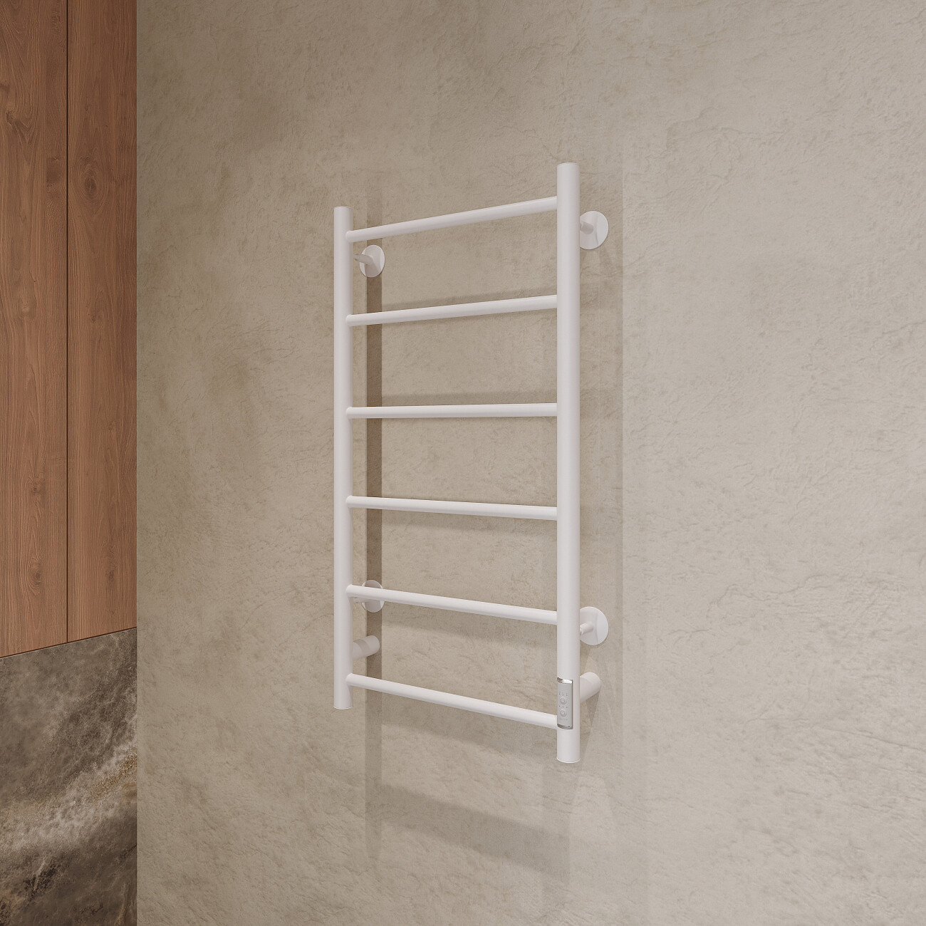 Полотенцесушитель электрический 80x40 см белый Ewrika "Сафо" PN 4657763847746 - изображение 3