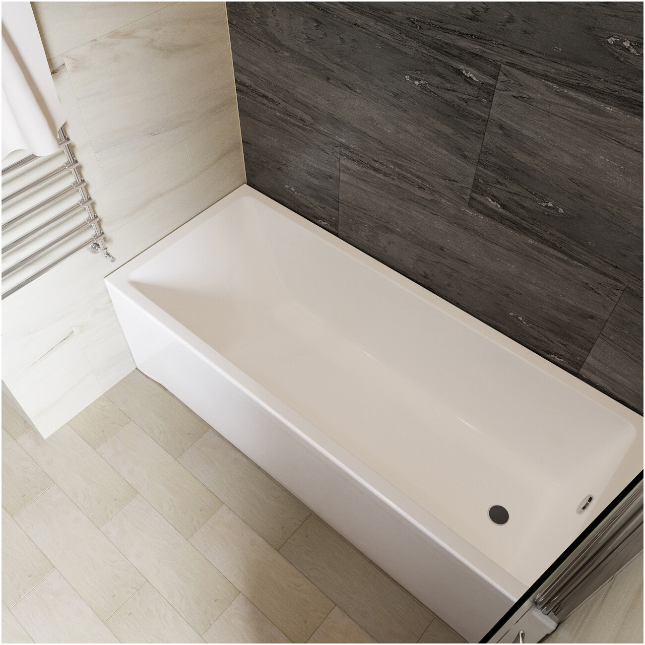 Ванна акриловая 180х80 см с каркасом белая Diwo "Суздаль" Щ0000046598, Щ0000048582 - изображение 10