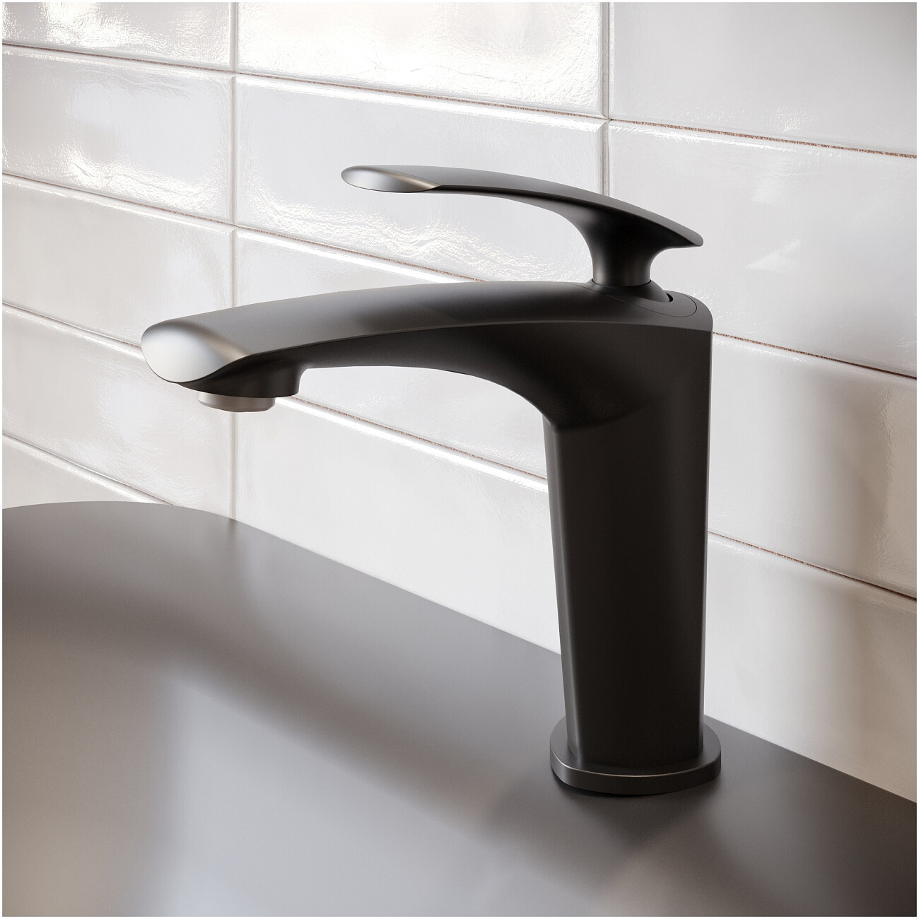 Смеситель для раковины однорычажный черный Stworki "Гётеборг" S03010BK - изображение 5