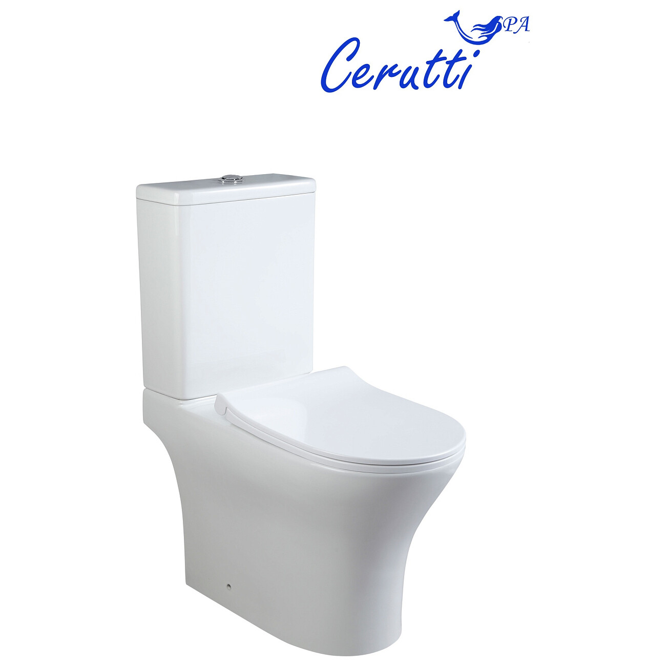 Унитаз напольный безободковый белый Ceruttispa Bernina Tornado CT10815 - изображение 5