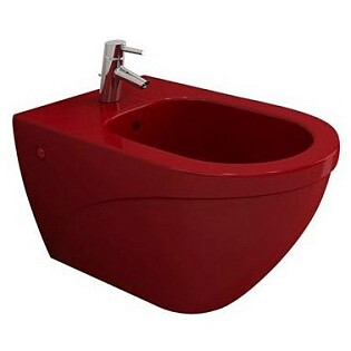 Биде подвесное овальное красное Bocchi Taormina Arch 1121-019-0120