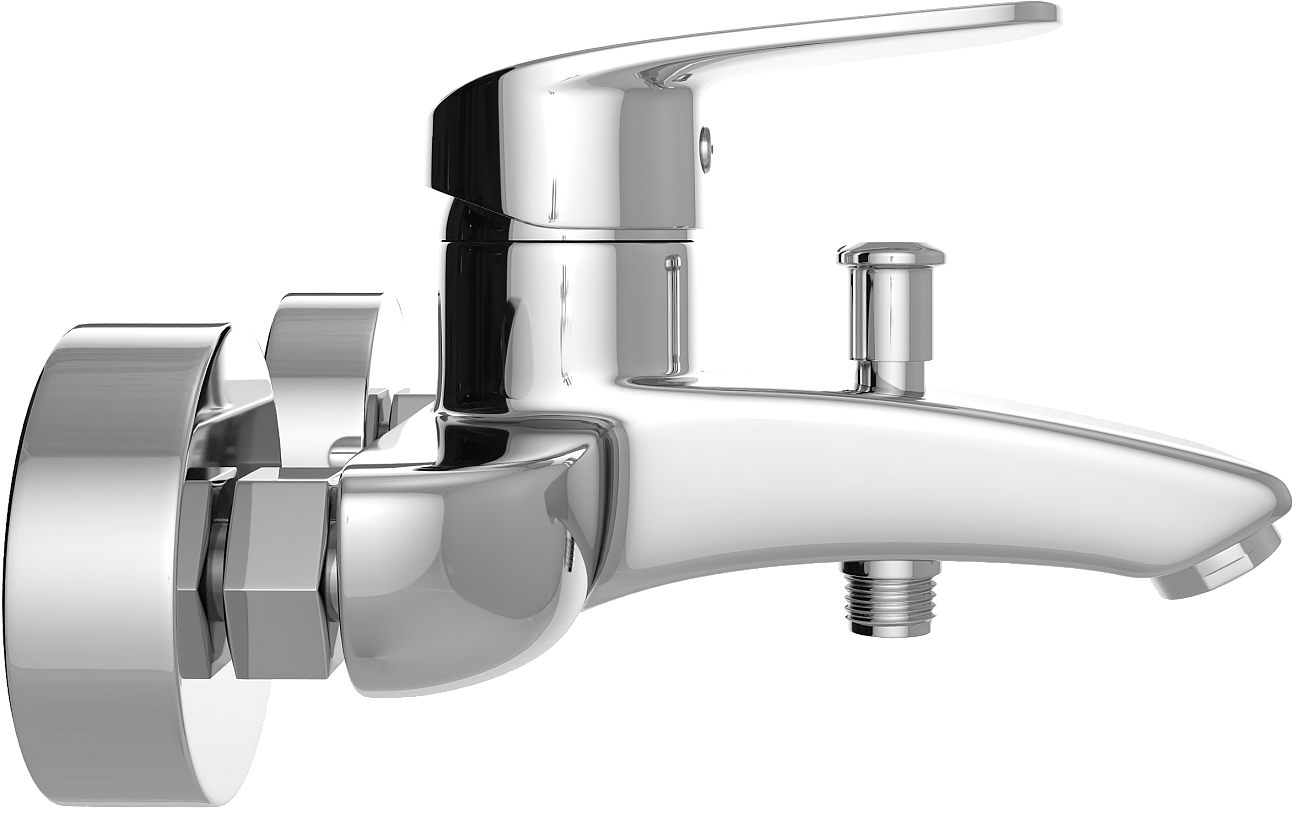 Смеситель для ванны с душем хром Mega Mercan MG-SER103 - изображение 7