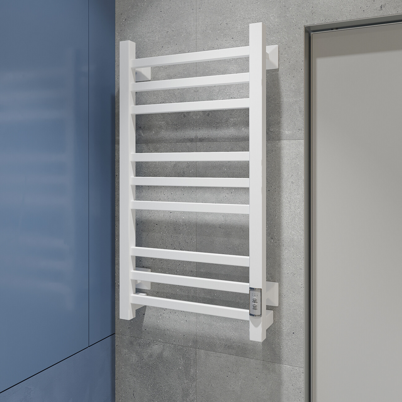 Полотенцесушитель электрический 80х40 см белый Ewrika "Пенелопа" КВ - изображение 6