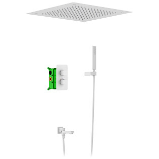 Душевая система с термостатом белая матовая Timo Petruma SX-5019-16SM