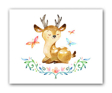 Постер Оленёнок А4
