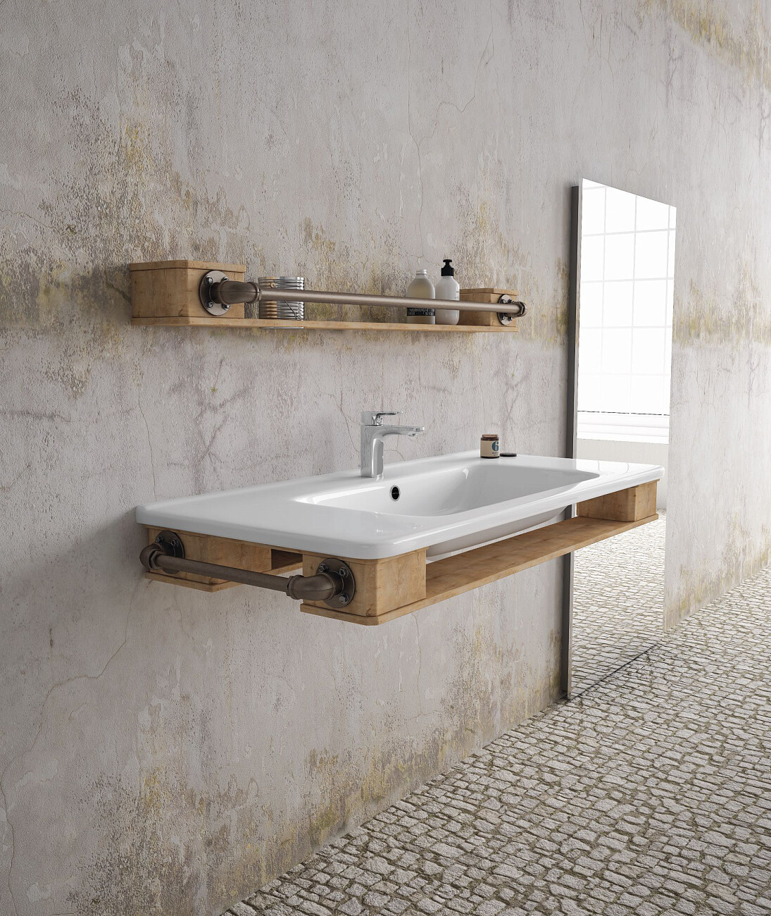 Раковина мебельная фаянсовая 105 см белая Stworki 12105-KL - изображение 4