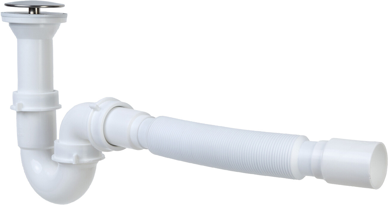 Сифон для раковины белый Ewrika 0301003042 - изображение 3