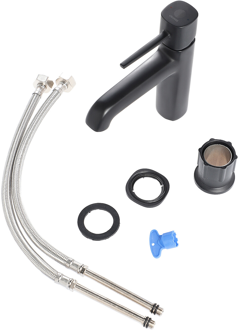 Смеситель для раковины однорычажный черный Stworki "Эстерсунд" ES-01b - изображение 8