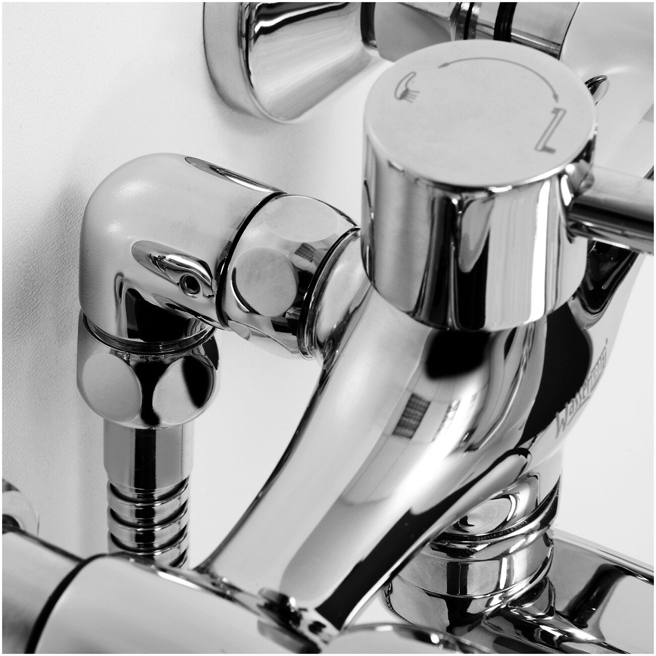 Душевой комплект с лейкой и длинным изливом хром Wasserkraft Amper 2902L - изображение 4