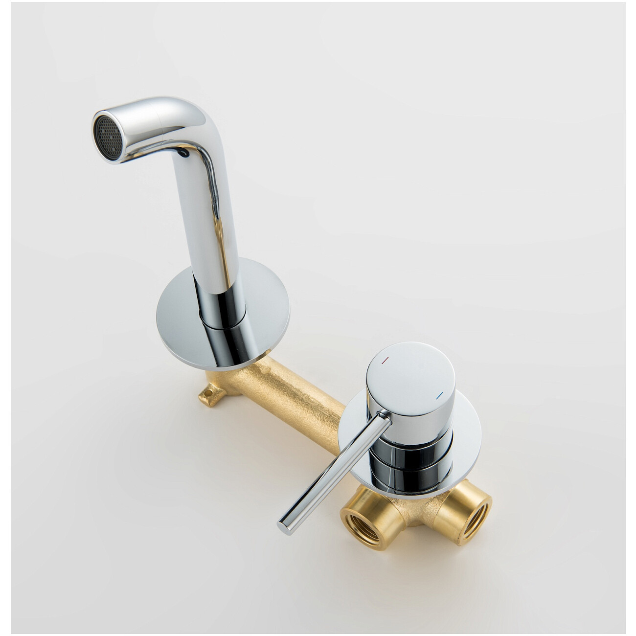 Смеситель для раковины встроенный хром Timo Saona 2372-00SM - изображение 2