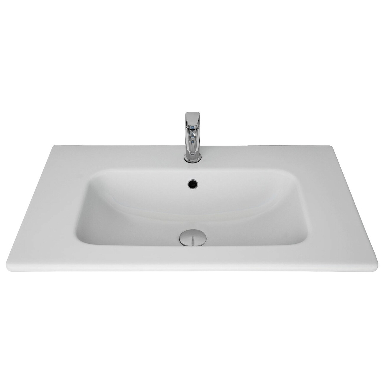 Раковина мебельная прямоугольная 80 см белая Dreja "Эйфория" 640177 - изображение 2