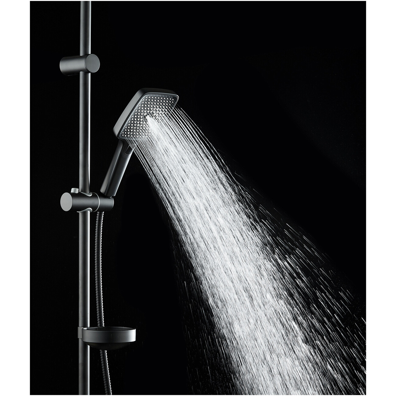 Душевая стойка с верхним душем черная Stworki "Вестерос" S26180BK - изображение 10