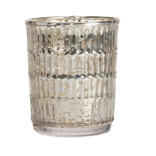 Подсвечник стеклянный с золотистым Bevin