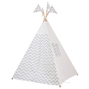 Вигвам для детей Grey Zigzag